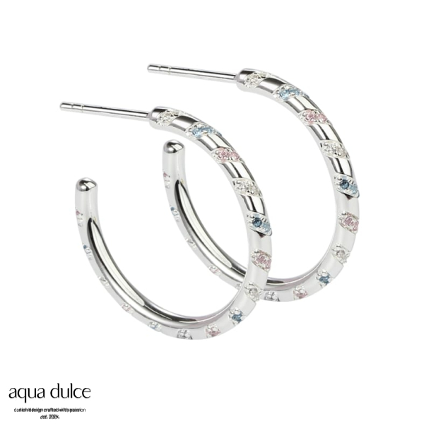 HELIX HOOP 25 MM.  | SILVER