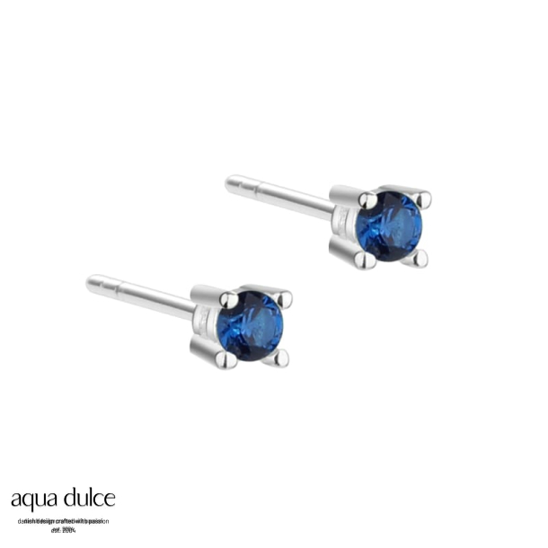 MINI KAYA BLUE EARSTUD | SILVER