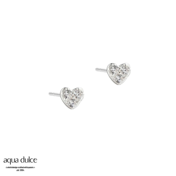 TINY HEART EARSTUD | SILVER