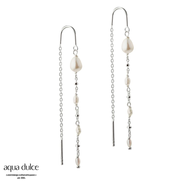 *RICE DOT EARTHREAD | SILVER