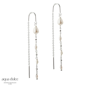 RICE DOT EARTHREAD | SILVER