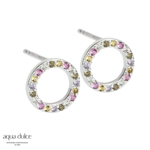 PASTEL CIRCLE EARSTUD | SILVER