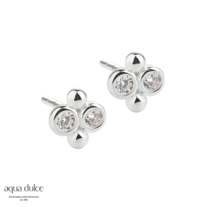 FOUR BOBBELS  EARSTUD | SILVER