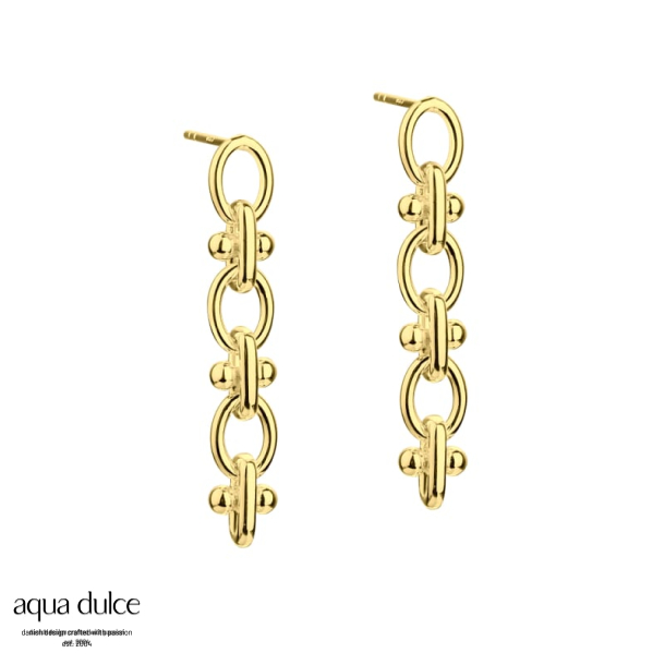 ELIPSE, restikker i forgyldt sterling slv med 3,5 cm. flot stykke oval kde.