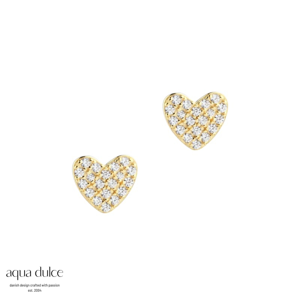 DARLING HEART EARSTUD  | GOLDEN