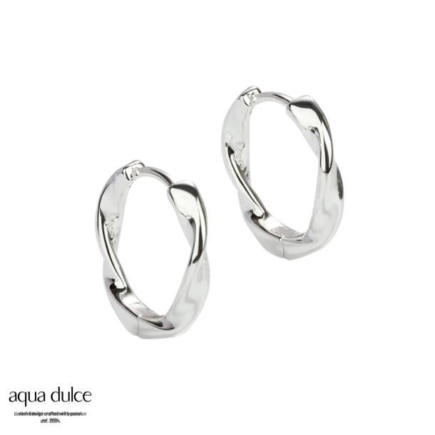 *TWIRL HOOP BIG | SILVER