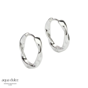 TWIRL HOOP BIG | SILVER
