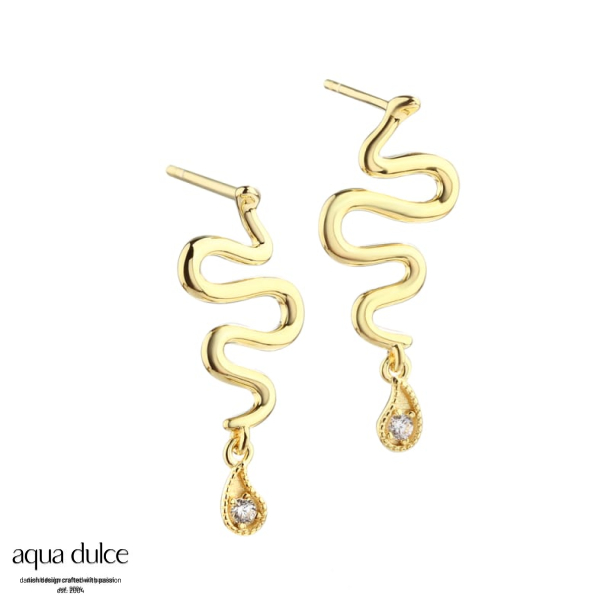*SNAKE VIMS EARSTUD | GOLDEN