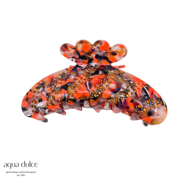 HAIRCLAW, PINK MIX/TOPAZ STRIPE