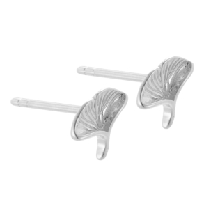 BILOBA EARSTUD | SILVER