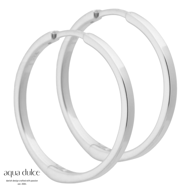 MARION HOOP 25 MM. | SILVER