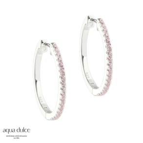 ROSE RAYA LARGE HOOP | SILVER