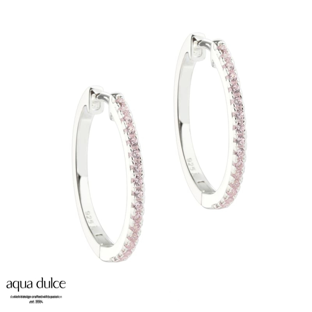 ROSE RAYA LARGE HOOP | SILVER