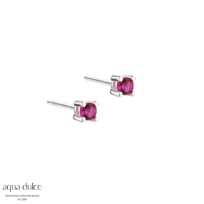 MINI KAYA PINK EARSTUD | SILVER