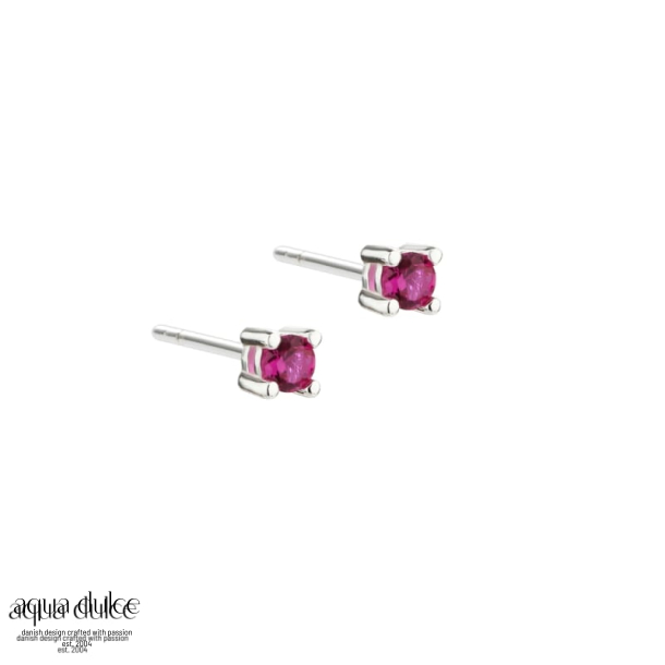MINI KAYA PINK EARSTUD | SILVER