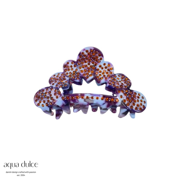 HAIRCLAW, PURPLE/BROWN