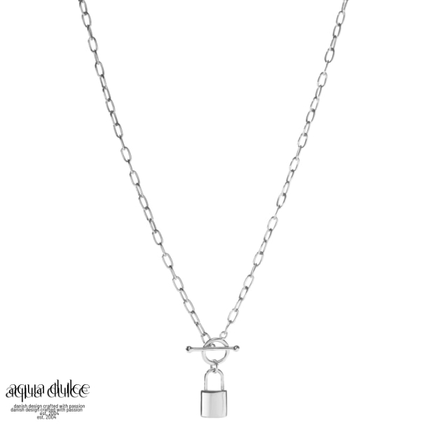 LOCK LOVE NECKLACE | SILVER