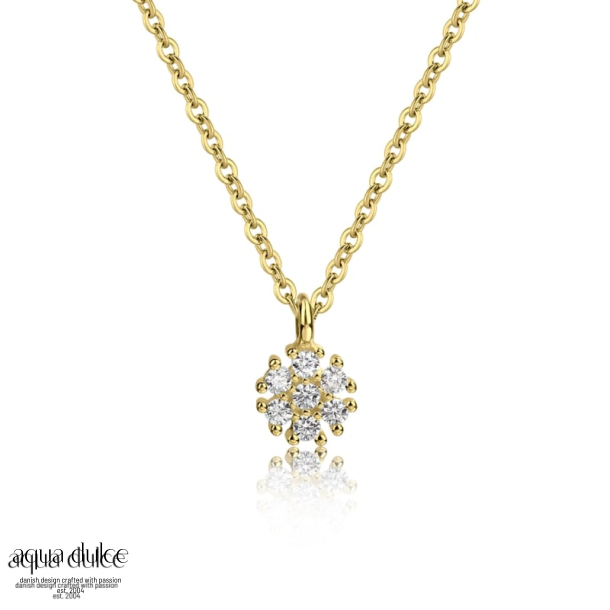 FLOWER NECKLACE | GOLDEN
