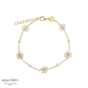 DAISY PEARL BRACELET | GOLDEN
