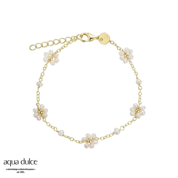 DAISY PEARL BRACELET | GOLDEN