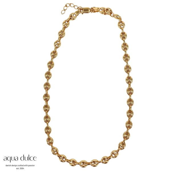 BIG COFFEY NECKLACE | GOLDEN