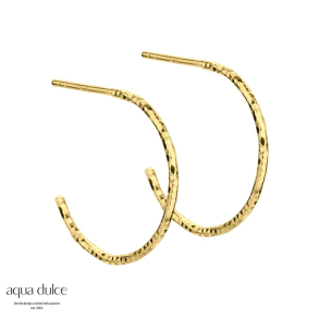 DIAMOND CUT HOOP 20 MM. | GOLDEN