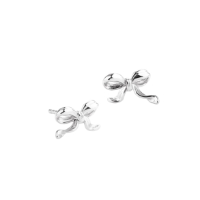 CURVE BOW EARSTUD | SILVER