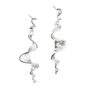 RHUMBA LONG EARRING | SILVER