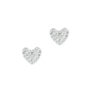 DARLING HEART EARSTUD  | SILVER