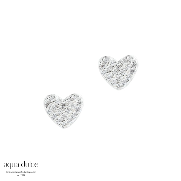 DARLING HEART EARSTUD  | SILVER
