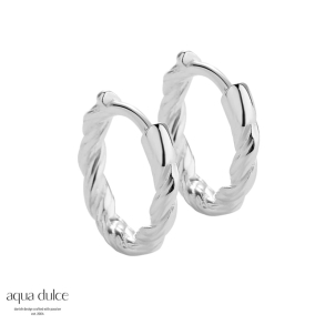 CURLY HOOP SMALL | SILVER