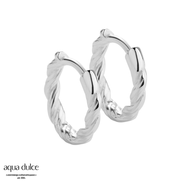 CURLY HOOP SMALL | SILVER