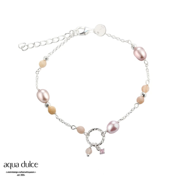 *KOI ROSE PEARL BRACELET | SILVER