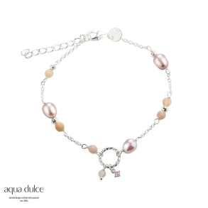 KOI ROSE PEARL BRACELET | SILVER