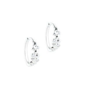 DARLING ROCK HOOP | SILVER