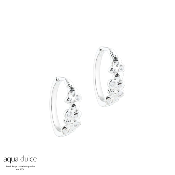 DARLING ROCK HOOP | SILVER