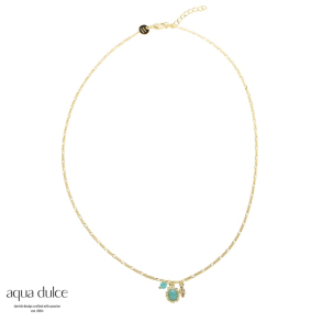 AMAZONITE NECKLACE | GOLDEN