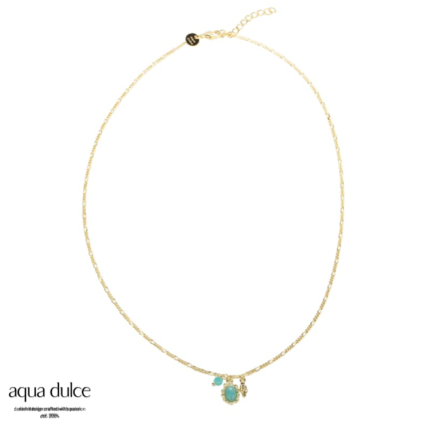AMAZONITE NECKLACE | GOLDEN