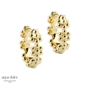 LOTS OF FLOWERS HOOP MEDIUM | GOLDEN