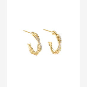 *TWISTED DARLING HOOP | GOLDEN