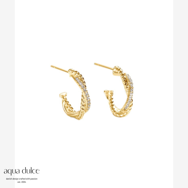 *TWISTED DARLING HOOP | GOLDEN