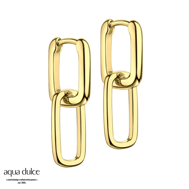 CUBIC HOOPS 15 MM. | GOLDEN