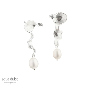 RHUMBA CURLY EARSTUD | SILVER