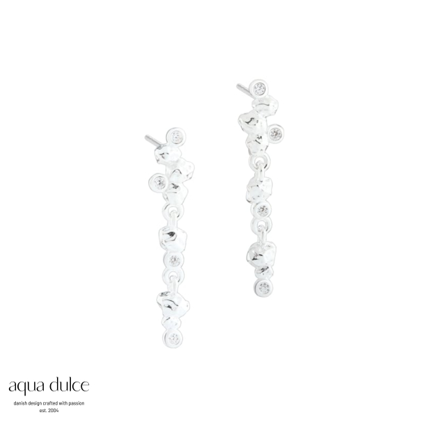 DARLING ROCK LONG EARSTUD | SILVER