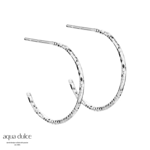DIAMOND CUT HOOP 20 MM. | SILVER