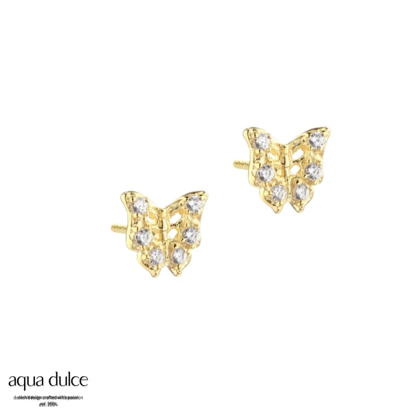 TINY BUTTERFLY EARSTUD | GOLDEN