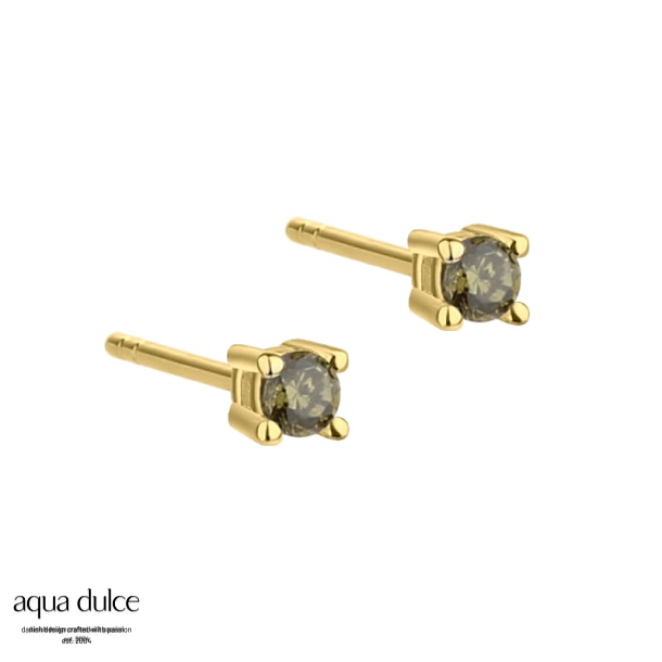MINI KAYA OLIVE EARSTUD | GOLDEN