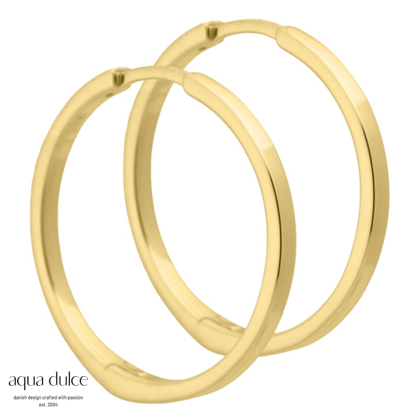MARION HOOP 25 MM. | GOLDEN
