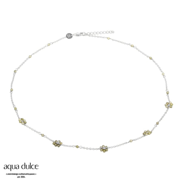 DAISY OLIVE NECKLACE | SILVER