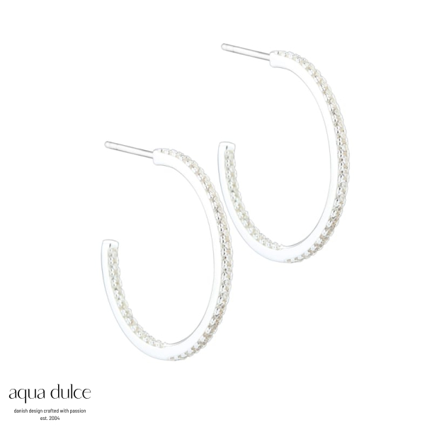 *DAPHNE HOOP LARGE | SILVER